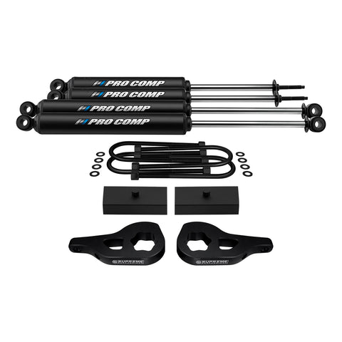 2002-2005 Dodge Ram 1500 Full Suspension Lift Kit with Extended Pro Comp Shocks 4WD 4x4-Suspension Lift Kits-Pro Comp and Supreme Suspensions-1" - 3"-1"-Supreme Suspensions®