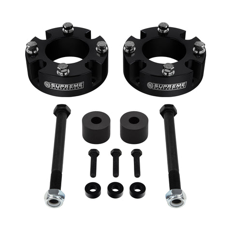 2007-2021 Toyota Tundra Front Lift Kit & Differential Drop 4WD 4x4-Suspension Lift Kits-Supreme Suspensions®-2"-Black-Supreme Suspensions®
