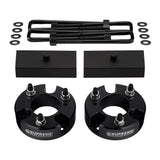 Full Front + Rear Lift Leveling Kit + Flat U-Bolts 2009 - 2012 SUZUKI EQUATOR 2WD 4WD
