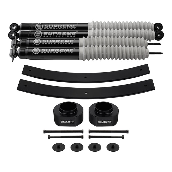 1984-2001 Jeep Cherokee XJ Full Suspension Lift Kit with MAX Performance Shocks 2WD 4WD
