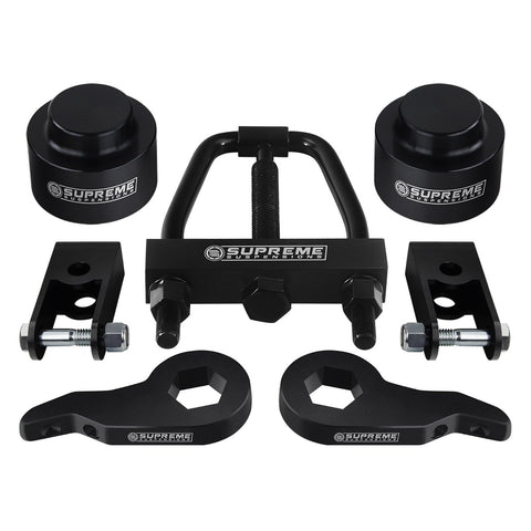 2000-2006 GMC Yukon 1500 Chevy Tahoe Full Suspension Lift Kit 4WD-Suspension Lift Kits-Supreme Suspensions®-Billet Aluminum-1"-Supreme Suspensions®