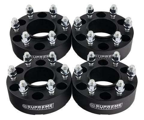 1986-2022 Toyota 4Runner 2WD 4WD 6x139.7 Wheel Spacers (Hub Centric) 106mm Center Bore-Wheel Spacers & Adapters-Supreme Suspensions®-Black-(x4) Piece-1.5" Spacer-Supreme Suspensions®