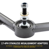 2002-2009 Lexus GX470 Upper Control Arms  w/ Uni Ball, FK Bearings & Polyurethane Bushings 2WD 4WD