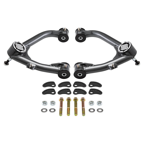 2007-2018 GMC Sierra 1500 Uni-Ball Upper Control Arms with Camber/Caster Adjusting & Lockout Kit 2WD 4WD