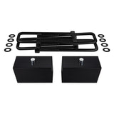 2000-2010 GMC Sierra 3500HD Rear Suspension Lift Blocks & Extended U Bolts 2WD 4WD