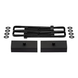 1988-1998 Chevrolet C1500 2WD Rear Lift Blocks with Premium Forged Flat Top U-Bolts