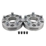 Hub Centric Wheel Spacers Jeep WJ WK JK / 5x5" BP 1/2"x20 Studs + Valve Caps