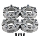 Hub Centric Wheel Spacers Jeep WJ WK JK / 5x5" BP 1/2"x20 Studs + Valve Caps