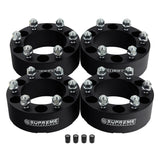 Wheel Spacers for NISSAN FRONTIER / PATHFINDER / XTERRA with 6x5.5" BP / M12x1.25 Studs / Tire Valve Caps