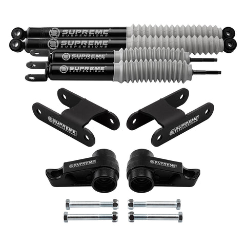 2006-2010 Hummer H3 1-3 "Front + 2" Rear Lift Kit مع التعليق الفائق MAX Performance Shocks 4WD-Suspension Lift Kits-Supreme Suspension®-Supreme Suspensions®