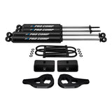 2002-2005 Dodge Ram 1500 volledig geveerde liftkit met verlengde Pro Comp-schokken 4WD 4x4