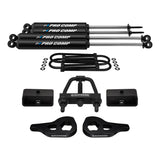 kit de levage à suspension complète Dodge Ram 1500 2002-2005 avec amortisseurs Pro Comp étendus et outil de barre de torsion 4WD