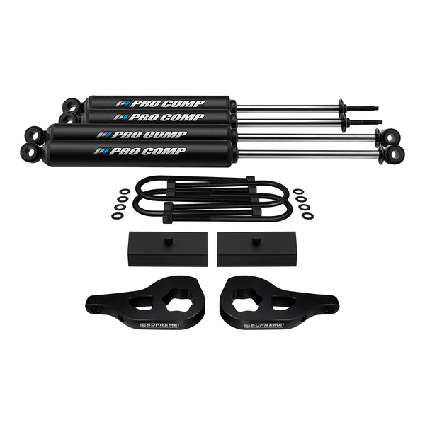 kit de suspensão total Dodge Ram 1500 2002-2005 com amortecedores Pro Comp estendidos 4WD 4x4