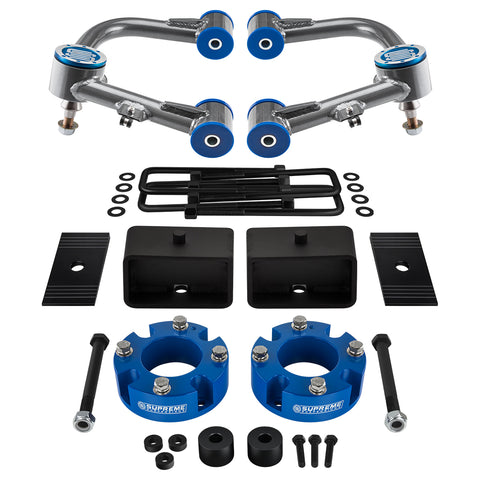Full Lift Kit 2007-2021 Toyota Tundra with Uni-Ball UCA + Diff Drop and Shims-Suspension Lift Kits-Supreme Suspensions®-Supreme Suspensions®