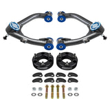 2007-2018 Chevrolet Silverado 1500 2WD 4WD Uni-Ball Upper Control Arms and Camber/Caster Adjusting & Lock-Out Kit + FREE FRONT LIFT KIT