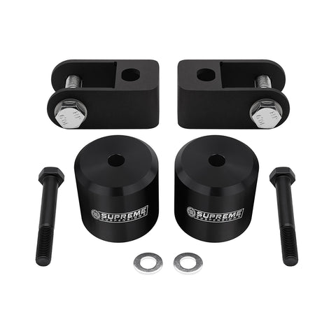 2005-2023 Ford F350 Super Duty Front Suspension Lift Kit & Front Shock Extenders 4WD 4x4-Suspension Lift Kits-Supreme Suspensions®-2.5"-Black-Supreme Suspensions®