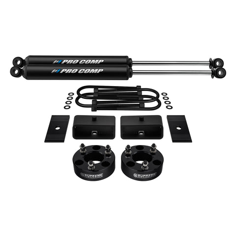2006-2008 Dodge Ram 1500 Full Suspension Lift Kit with Rear Pro Comp Pro-X Shocks and Axle Shims 4WD-Suspension Lift Kits-Supreme Suspensions®-3"-2"-Supreme Suspensions®