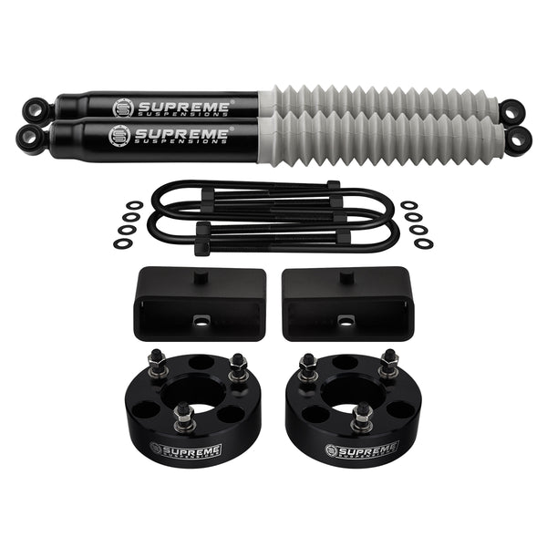 2006-2008 Ram 1500 Kit de elevación de suspensión completa con suspensiones supremas MAX Performance amortiguadores traseros 4WD 4x4