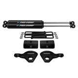 1987-2004 Dodge Dakota volledig geveerde liftset met Pro Comp PRO-X-serie achterschokdempers, 4WD