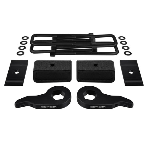 1999-2007(Classic) Chevy Silverado 1500 Front Suspension Lift Kit & Shims 4WD 4x4-Suspension Lift Kits-Supreme Suspensions®-1" - 3"-2"-Supreme Suspensions®