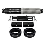 1999-2007 Classic GMC Sierra 1500 Kit de elevación de suspensión completa con suspensiones supremas MAX Performance amortiguadores traseros 2WD 4x2