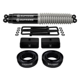 1999-2007 Classic Chevrolet Silverado 1500 Kit de elevação de suspensão total com suspensões supremas MAX Performance choques traseiros 2WD 4x2