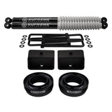 1988-1999 Chevrolet C3500 Full Suspension Lift Kit with Supreme Suspensions MAX Performance Rear Shocks 2WD 4x2
