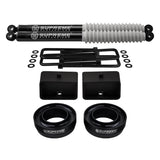 1988-1999 GMC C2500 Full Suspension Lift Kit with Supreme Suspensions MAX Performance Rear Shocks 2WD 4x2