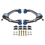 2007-2013 Chevrolet Avalanche 1500 2WD 4WD Bras de commande supérieurs Uni-Ball et kit de réglage et de verrouillage de carrossage/roulette + KIT DE LEVAGE AVANT GRATUIT