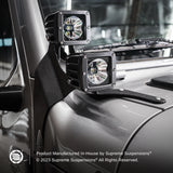 soportes de montaje de luz de pilar A doble para Jeep Wrangler JL 2018-2022