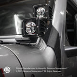 soportes de montaje de luz de pilar A doble para Jeep Wrangler JL 2018-2022