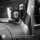 2018-2022 Jeep wrangler jl suportes de montagem de luz de pilar duplo duplo