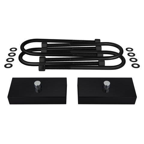 2007-2019 GMC Sierra 1500 Rear Suspension Lift Kit Blocks & U Bolts 4WD-Suspension Lift Kits-Supreme Suspensions®-1"-Supreme Suspensions®