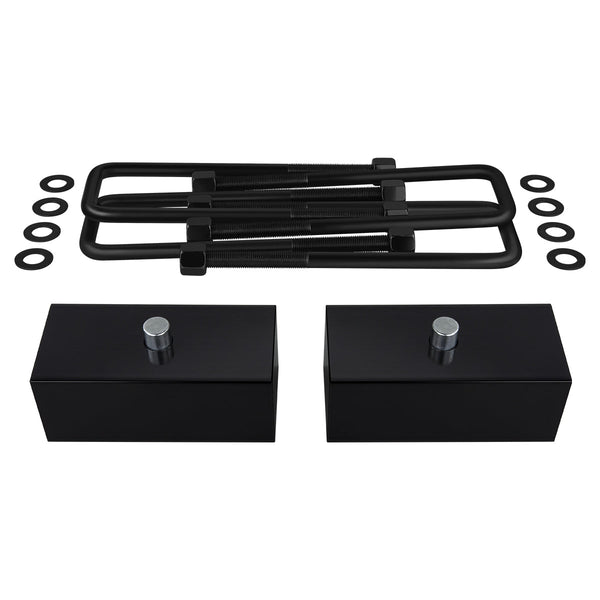 1994-2001 Dodge Ram 1500 Non-Mega Cab Rear Suspension Lift Kit Blocks & U Bolts 2WD