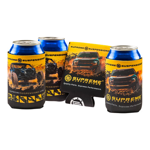 Suspensões supremas® 3mm neoprene à prova d'água koozie suporte para bebidas frias - 4 peças de roupas