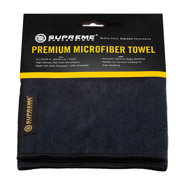 Supreme Suspensions® Premium Microfiber detaljhåndkle Dobbeltsidig 400GSM 16"x16"