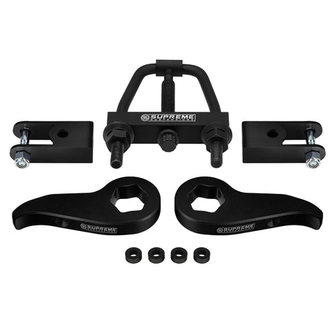 2011-2019 GMC Sierra 3500HD Front Suspension Lift Kit w/ Install Tool & Shock Extenders 4WD 4x4-Suspension Lift Kits-Supreme Suspensions®-Supreme Suspensions®