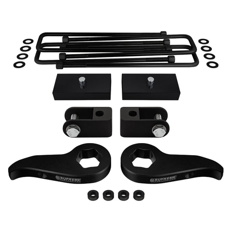 2011-2019 Chevy Silverado 2500HD Full Suspension Lift Kit & Shock Extenders 4WD 4x4-Suspension Lift Kits-Supreme Suspensions®-1" - 3"-1"-Supreme Suspensions®