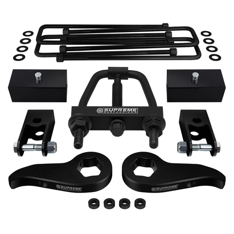 2011-2019 GMC Sierra 2500HD Full Suspension Lift Kit & Install Tool & Shock Extenders 4WD 4x4-Suspension Lift Kits-Supreme Suspensions®-1" - 3"-1"-Supreme Suspensions®
