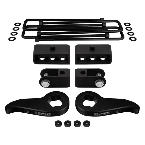 2011-2019 Chevrolet silverado hd kit de elevación de suspensión completa y extensores de choque 4wd 4x4 | | ¡Los nuevos bloques elevadores de acero HD de Supreme!