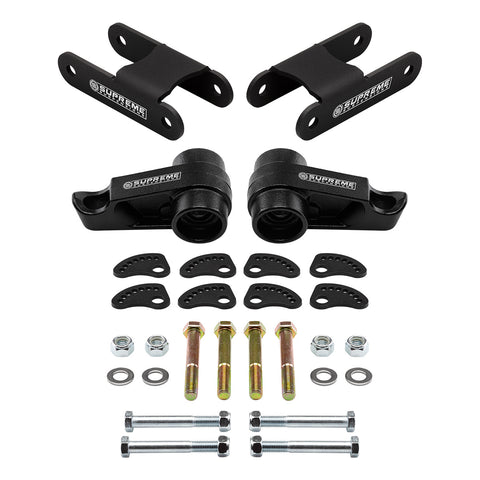 2004-2012 Chevrolet Colorado 1-3" Front + 2" Rear Lift Includes Camber/Caster Alignment & Lockout Kit-Suspension Lift Kits-Supreme Suspensions®-Supreme Suspensions®