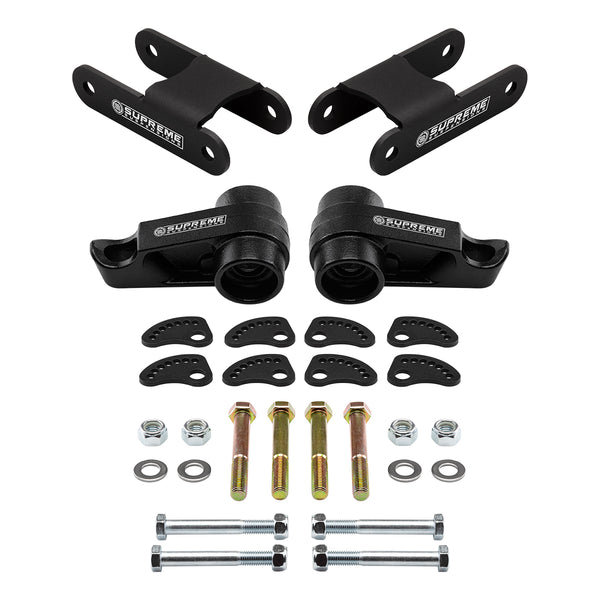 2006-2010 Hummer H3 4WD 1-3" Front + 2" Rear Lift Includes Camber/Caster Alignment & Lockout Kit