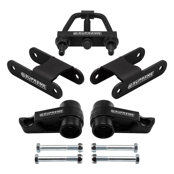 2006-2010 Hummer H3 1-3" Adjustable Front + 2" Rear Full Suspension Lift Kit & Install Tool 4WD 4x4