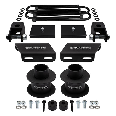 2008-2022 Ford F350 Super Duty Full Suspension Lift Kit, Front Shock Extenders, Sway Bar & Bump Stop Drop Kits 4WD-Suspension Lift Kits-Supreme Suspensions®-Non-Overloads-2"-1"-Supreme Suspensions®