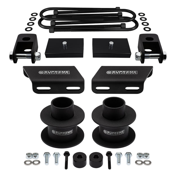 2008-2022 Ford F250 Super Duty Full Suspension Lift Kit, Front Shock Extenders, Sway Bar & Bump Stop Drop Kits 4WD