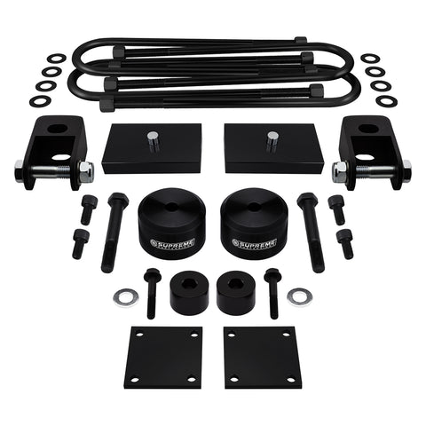 2005-2016 Ford F350 Super Duty Full Suspension Lift Kit, Brake Line & Bump Stop Relocation Kits & Front Shock Extenders 4WD 4x4-Suspension Lift Kits-Supreme Suspensions®-NON-OVERLOAD-1.5"-1"-Supreme Suspensions®