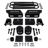 kit de elevação de suspensão total Ford Super Duty 2008-2016 com barra estabilizadora, linha de freio e kits de realocação de batente e extensores de choque dianteiro 4WD 4x4