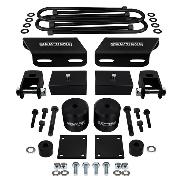 مجموعة رفع التعليق الكامل Ford Super Duty لعام 2008-2016 مع قضيب Sway وخط الفرامل ومجموعة نقل توقف الصدمات وموسعات الصدمات الأمامية 4WD 4x4