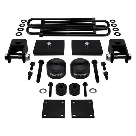 2017 - 2023 Ford F350 Super Duty Full Suspension Lift Kit with Front Shock Extenders, Brake Line and Bump Stop Relocation Kits 4WD 4x4-Suspension Lift Kits-Supreme Suspensions®-2" Lift-1" Lift-Supreme Suspensions®