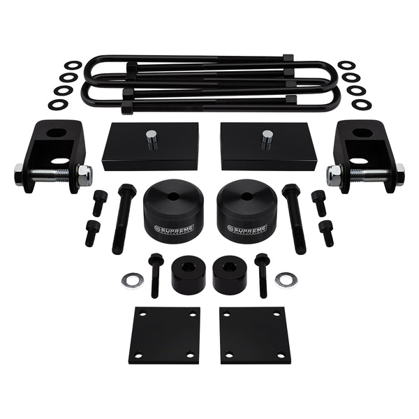 kit de levage à suspension complète Super Duty Ford F250 Super Duty 2017-2023 avec rallonges d'amortisseur avant, conduite de frein et kits de relocalisation de butée de choc 4WD 4x4